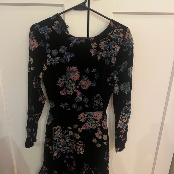 Rebecca Minkoff Black Floral Mini Dress - Picture 3 of 5